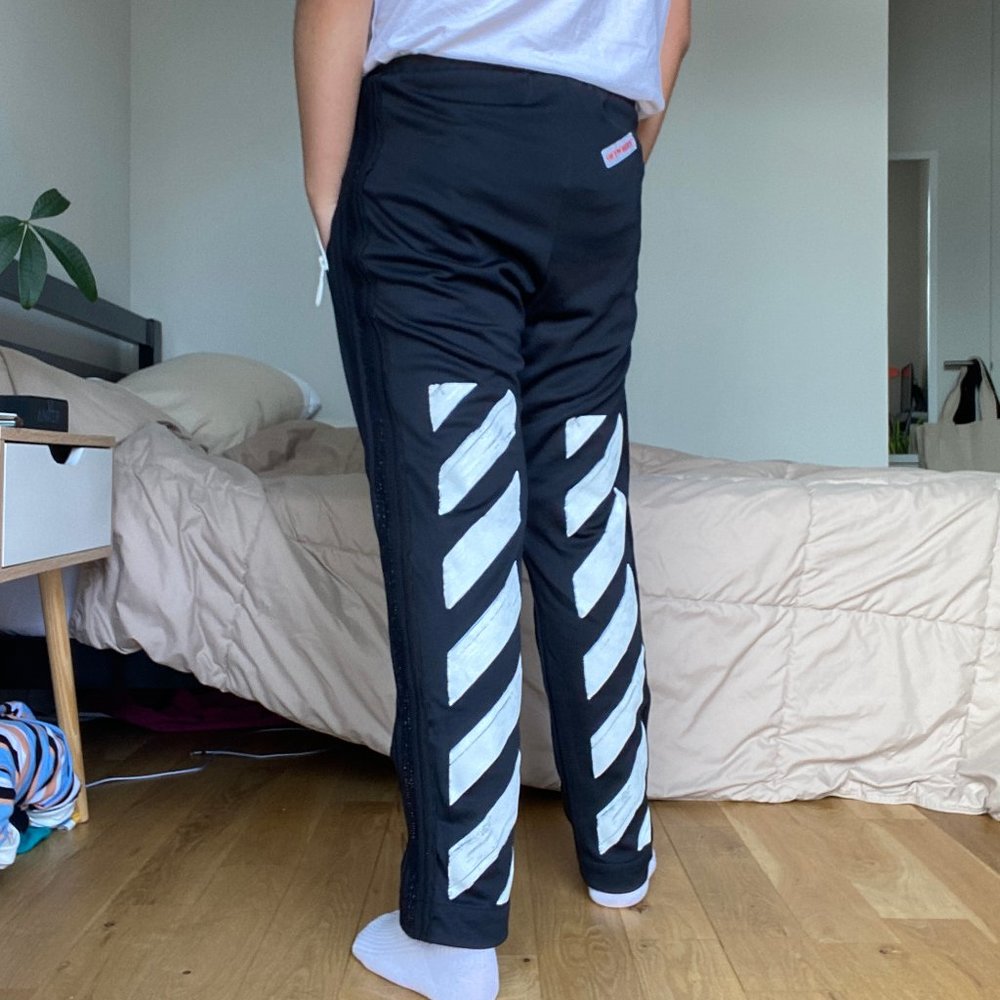 Off-White Diagonal Brushed Track Pant